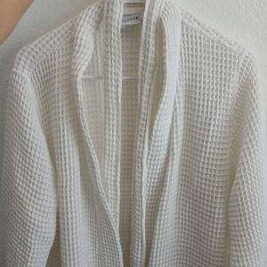 Parachute White Waffle Robe Size Small